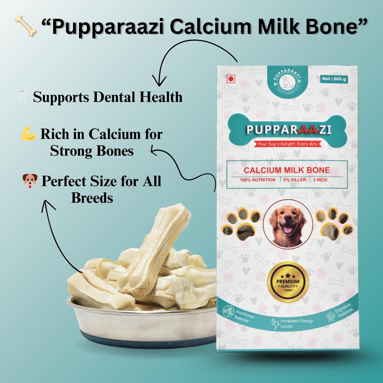 CALCIUM MILK BONE - 3 INCH