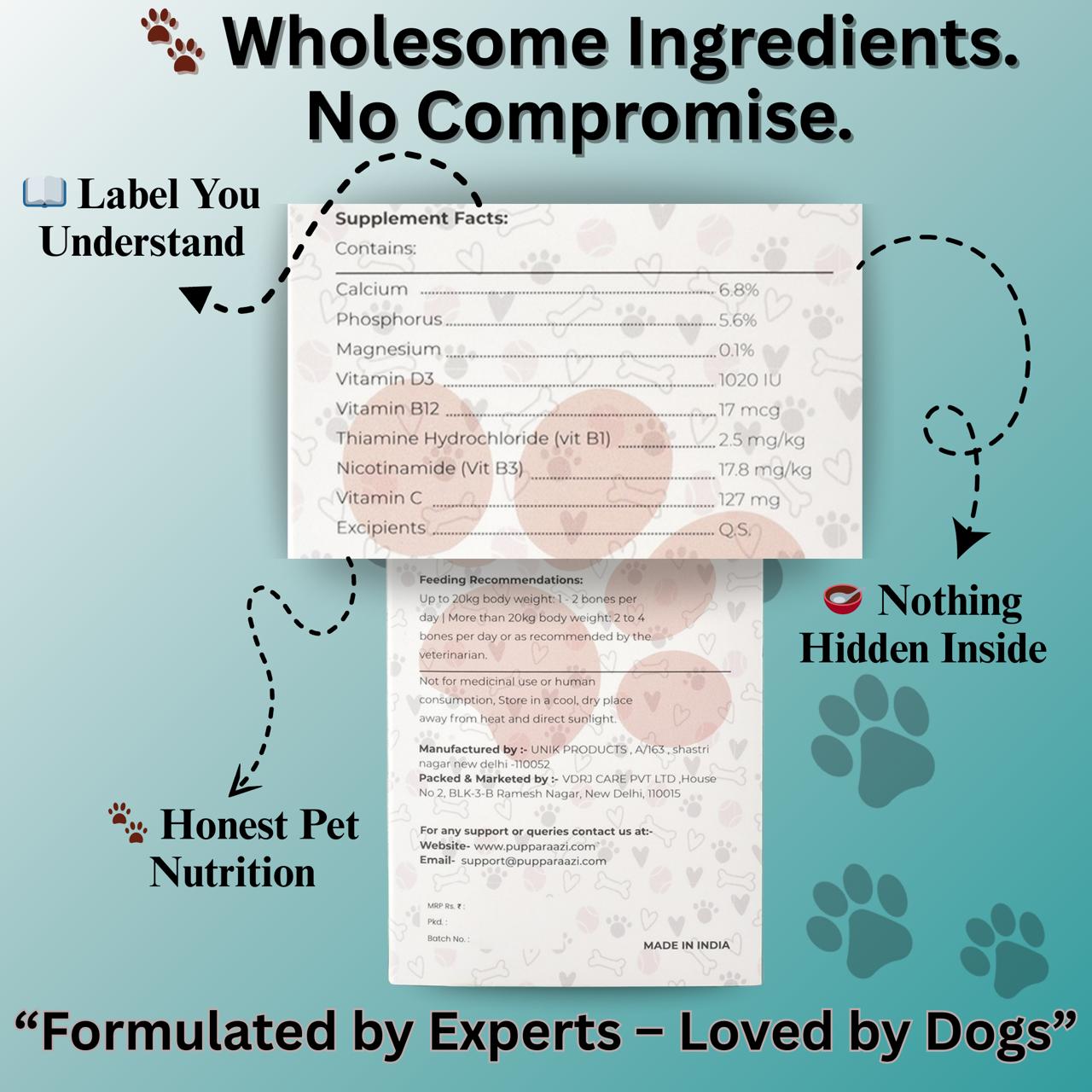 CALCIUM MILK BONE - 3 INCH