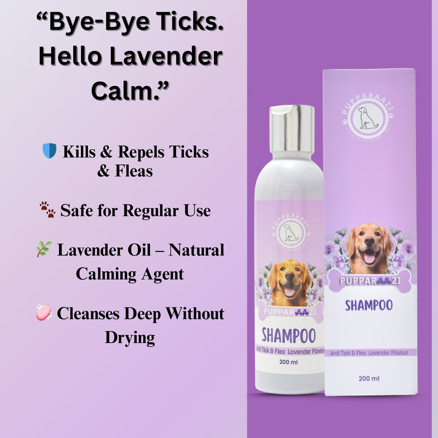SHAMPOO - ANTI TICK & FLEA LAVENDER FLAVOUR