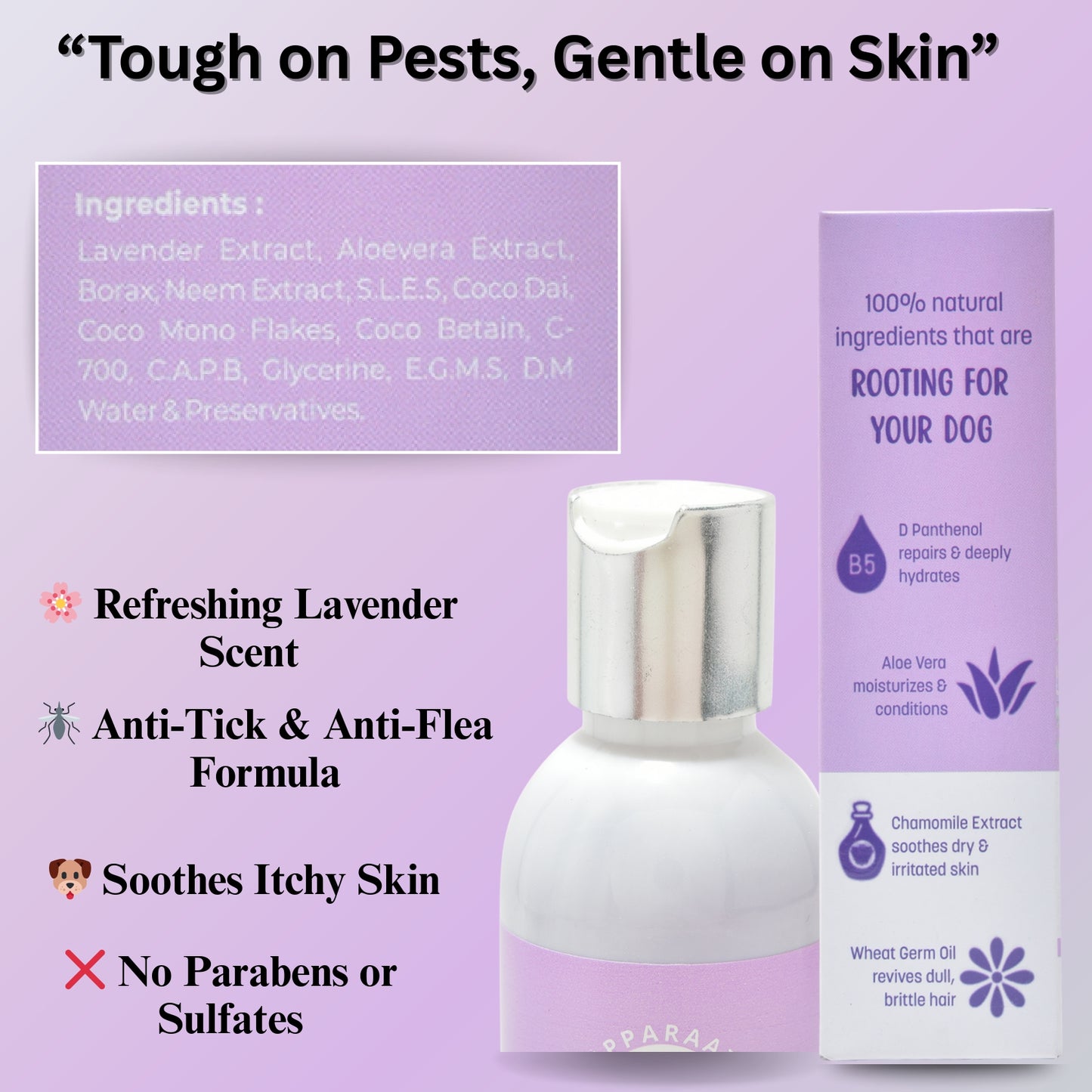 SHAMPOO - ANTI TICK & FLEA LAVENDER FLAVOUR